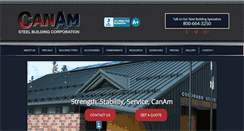 Desktop Screenshot of canamsteelbuildings.com